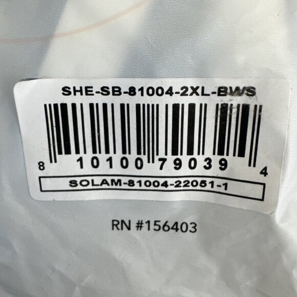 Shapermint Women's Plus 2XL Full Coverage Halter Bikini Swim Top Blue Striped - Picture 12 of 12